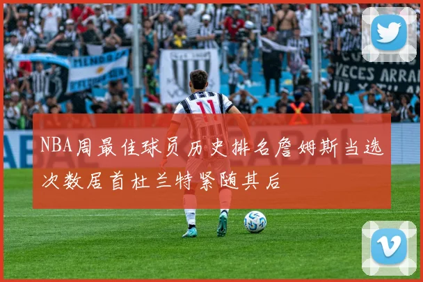 NBA周最佳球员历史排名詹姆斯当选次数居首杜兰特紧随其后